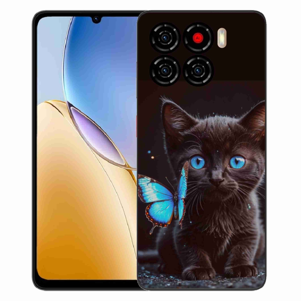 Gélový kryt mmCase na ZTE Blade A56 - čierne mačiatko 3