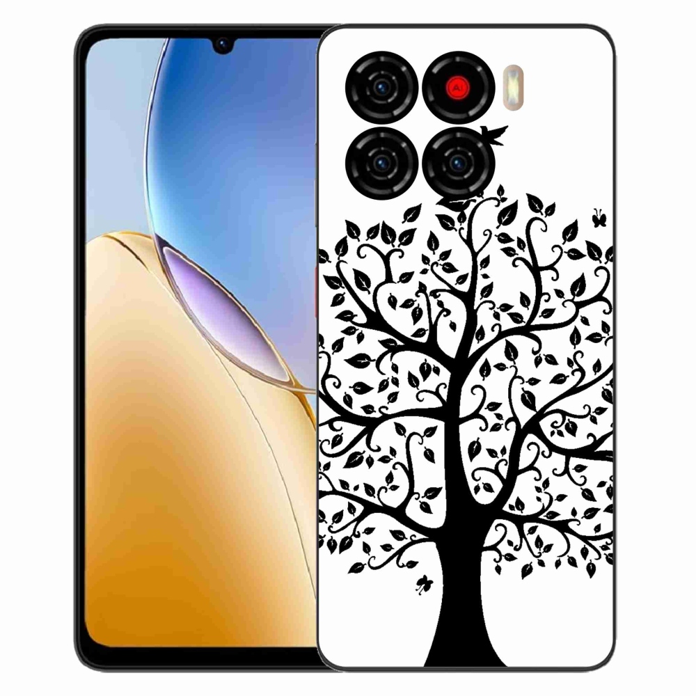 Gélový kryt mmCase na ZTE Blade A56 - čiernobiely strom