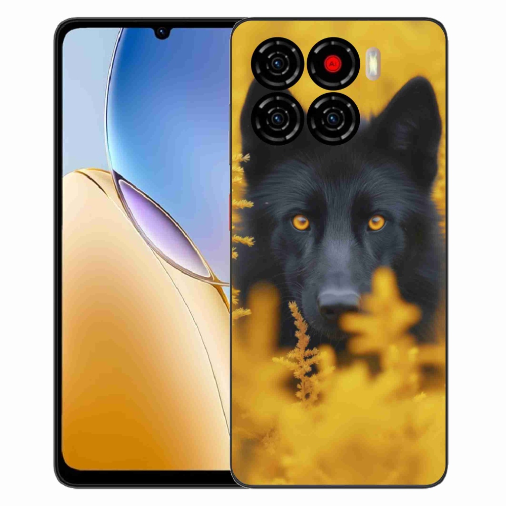 Gélový kryt mmCase na ZTE Blade A56 - čierny vlk 2
