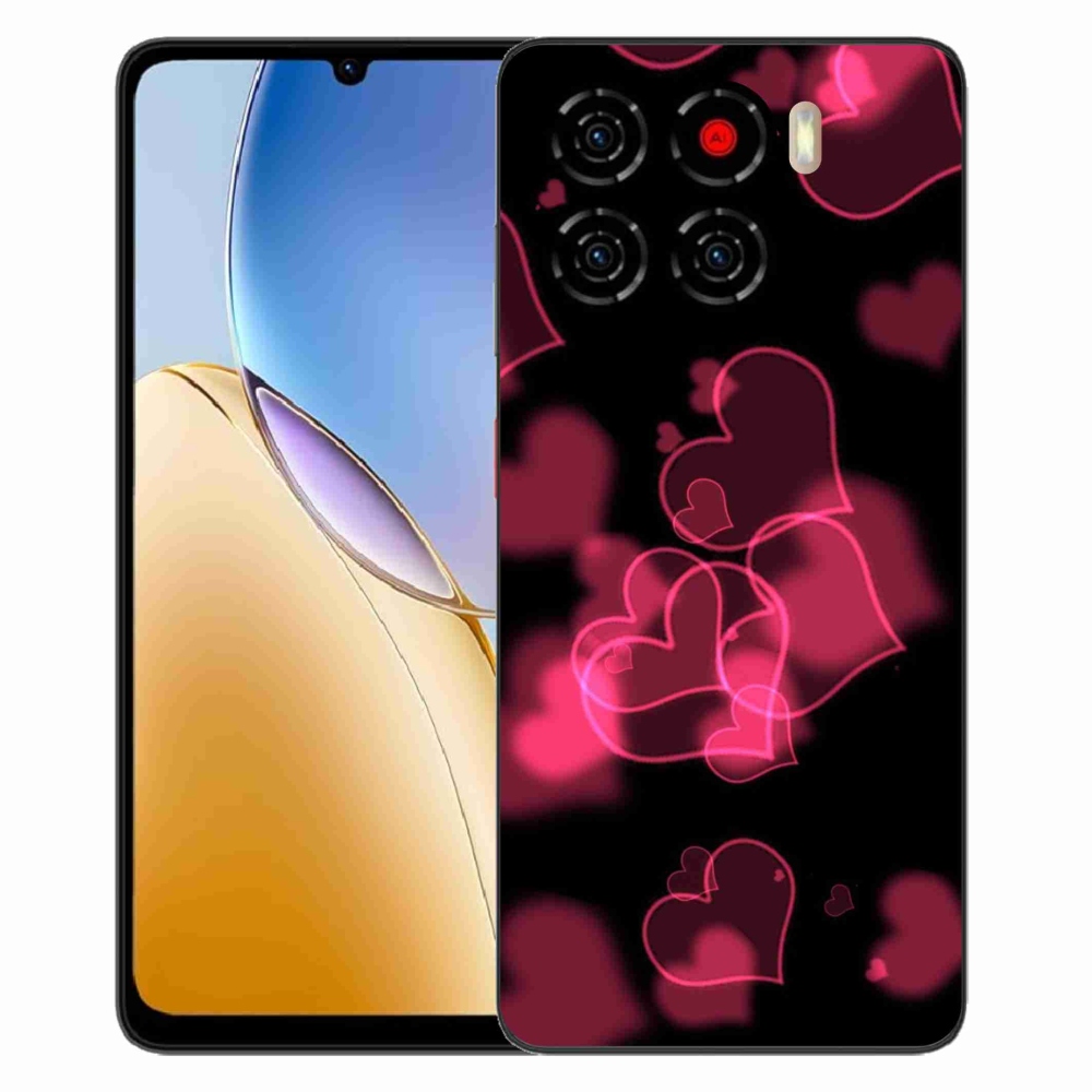 Gélový kryt mmCase na ZTE Blade A56 - červené srdiečka