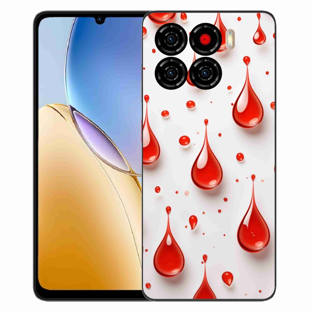 Gélový kryt mmCase na ZTE Blade A56 - červené kvapky