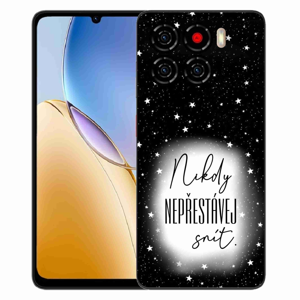 Gélový kryt mmCase na ZTE Blade A56 - citát 1 bieločierne pozadie