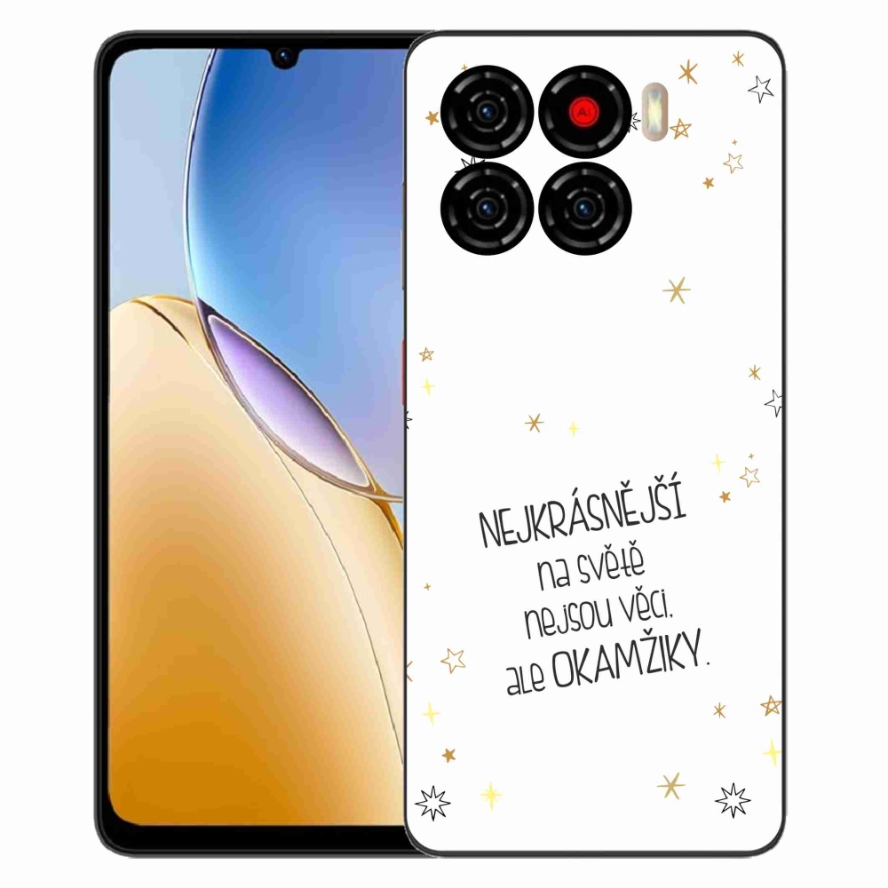 Gélový kryt mmCase na ZTE Blade A56 - citát 4 biele pozadie