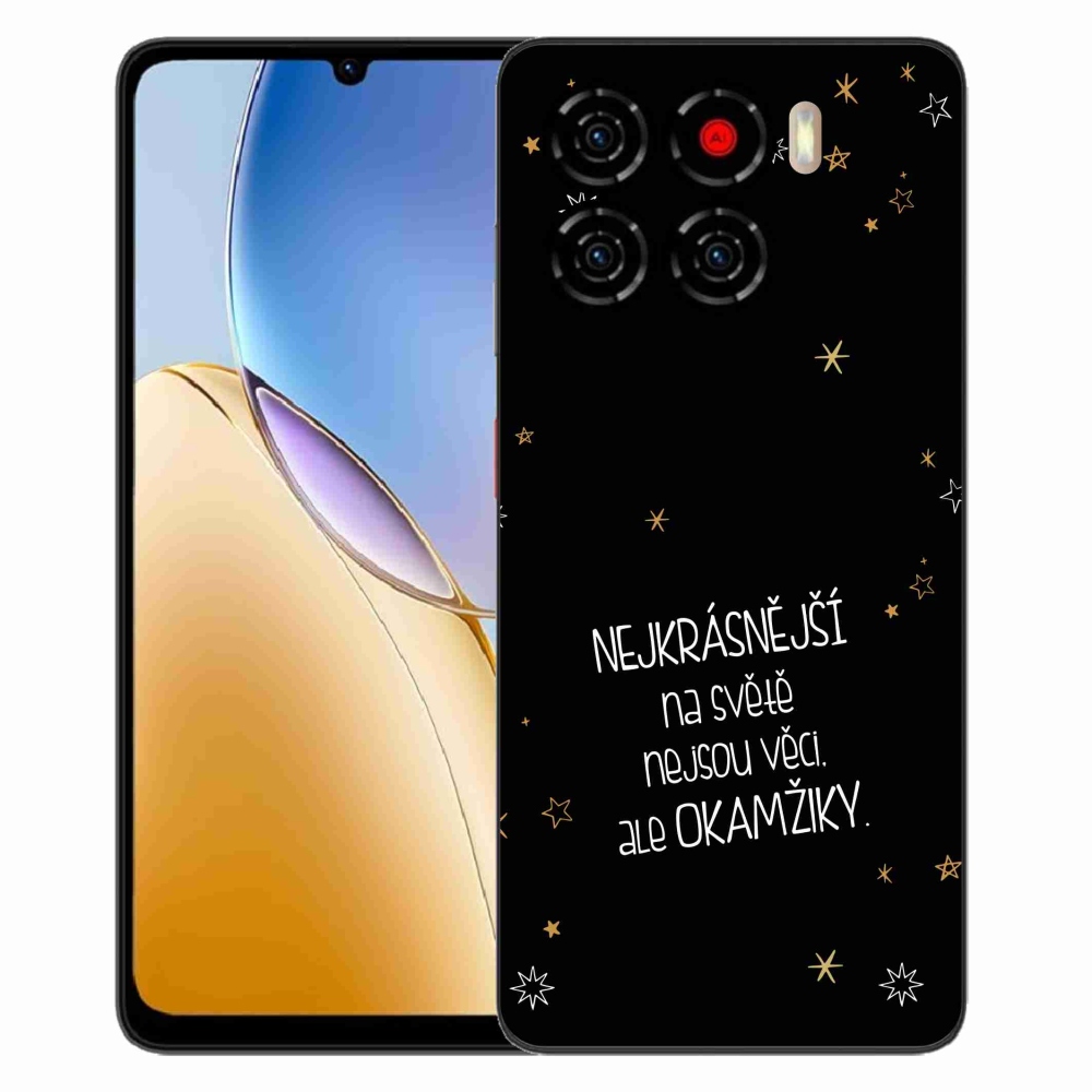 Gélový kryt mmCase na ZTE Blade A56 - citát 4 čierne pozadie