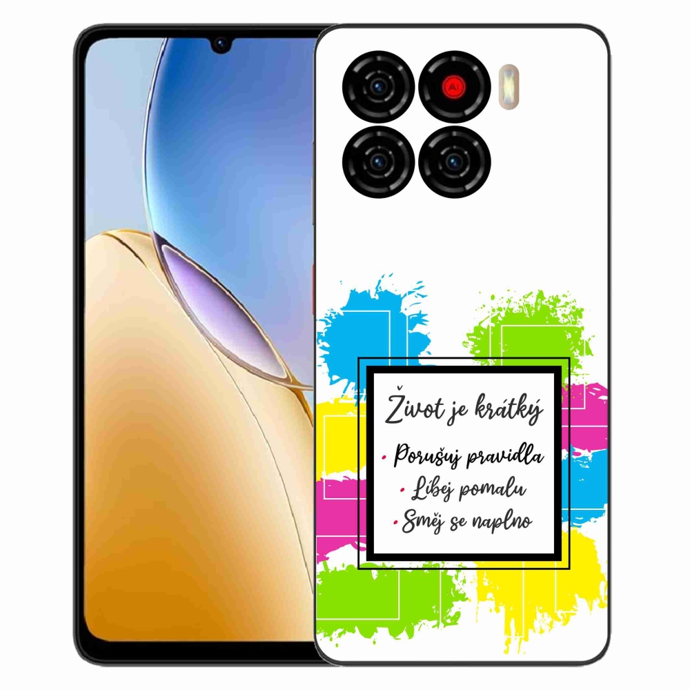 Gélový kryt mmCase na ZTE Blade A56 - citát 5 biele pozadie