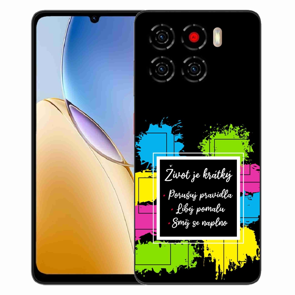 Gélový kryt mmCase na ZTE Blade A56 - citát 5 čierne pozadie