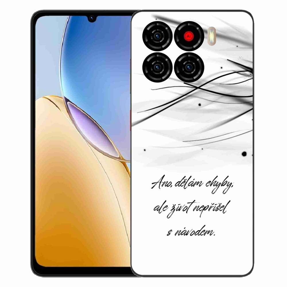 Gélový kryt mmCase na ZTE Blade A56 - citát biele pozadie