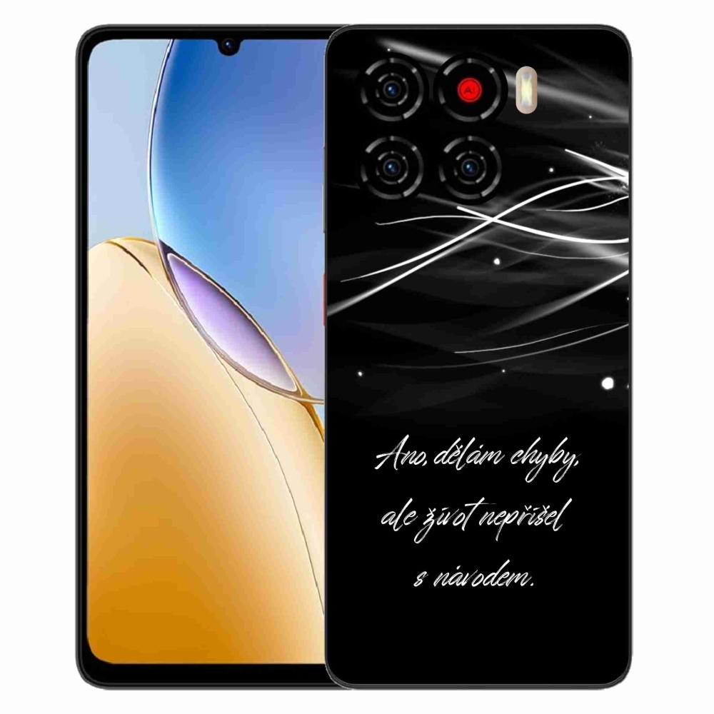Gélový kryt mmCase na ZTE Blade A56 - citát čierne pozadie