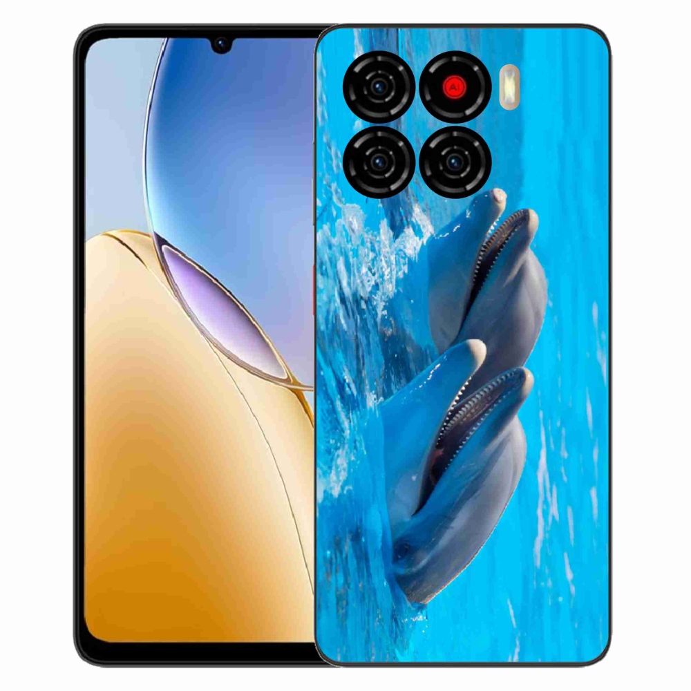 Gélový kryt mmCase na ZTE Blade A56 - delfíny