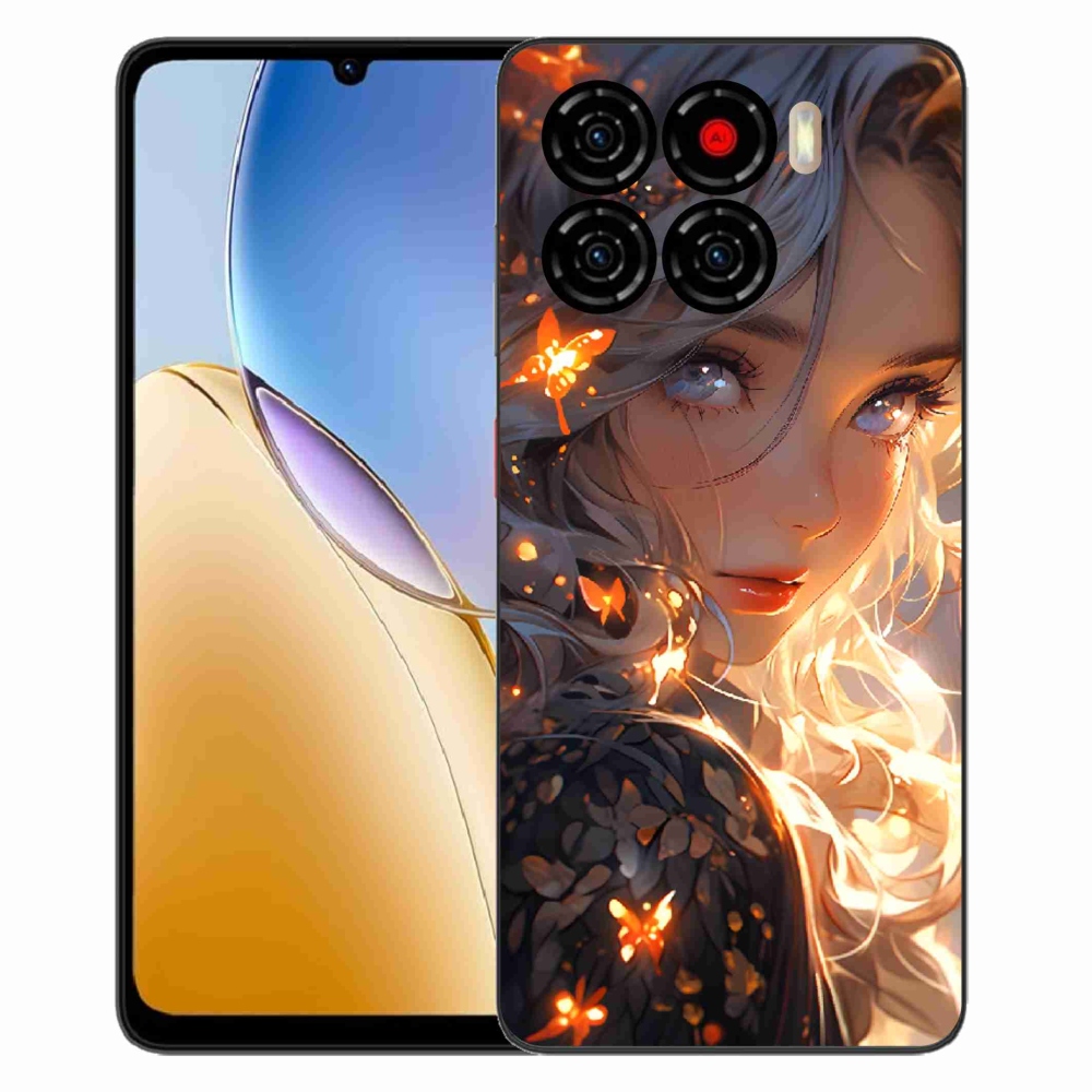 Gélový kryt mmCase na ZTE Blade A56 - dievča a motýle