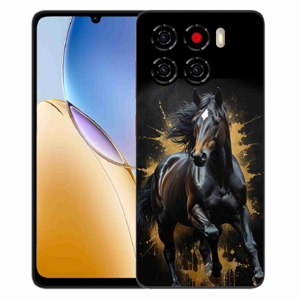 Gélový kryt mmCase na ZTE Blade A56 - elegantný čierny žrebec