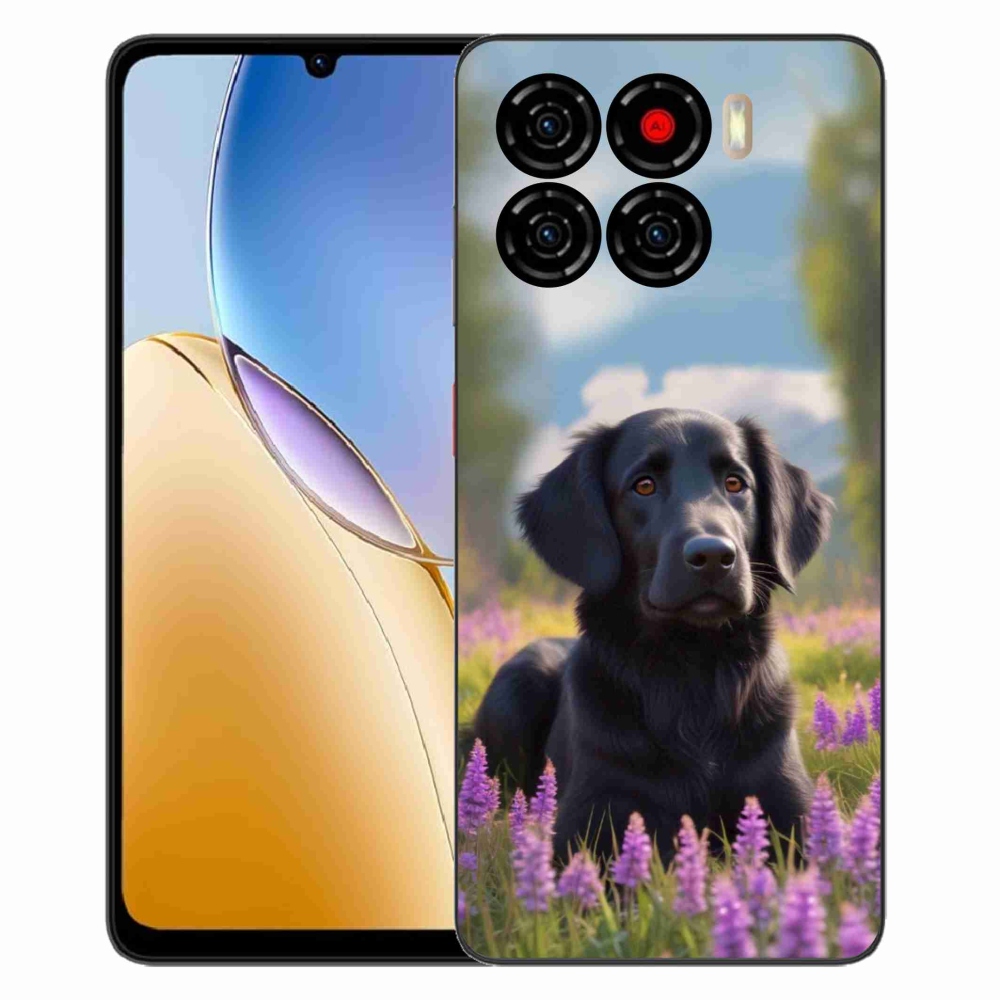 Gélový kryt mmCase na ZTE Blade A56 - elegantný čierny retriever