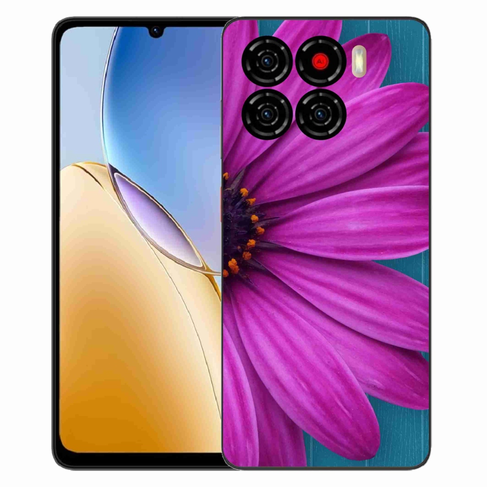Gélový kryt mmCase na ZTE Blade A56 - fialová margaréta