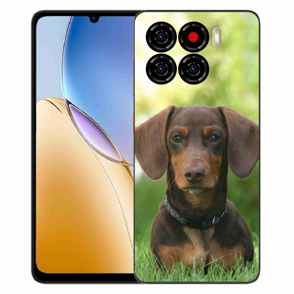 Gélový kryt mmCase na ZTE Blade A56 - hnedý jazvečík