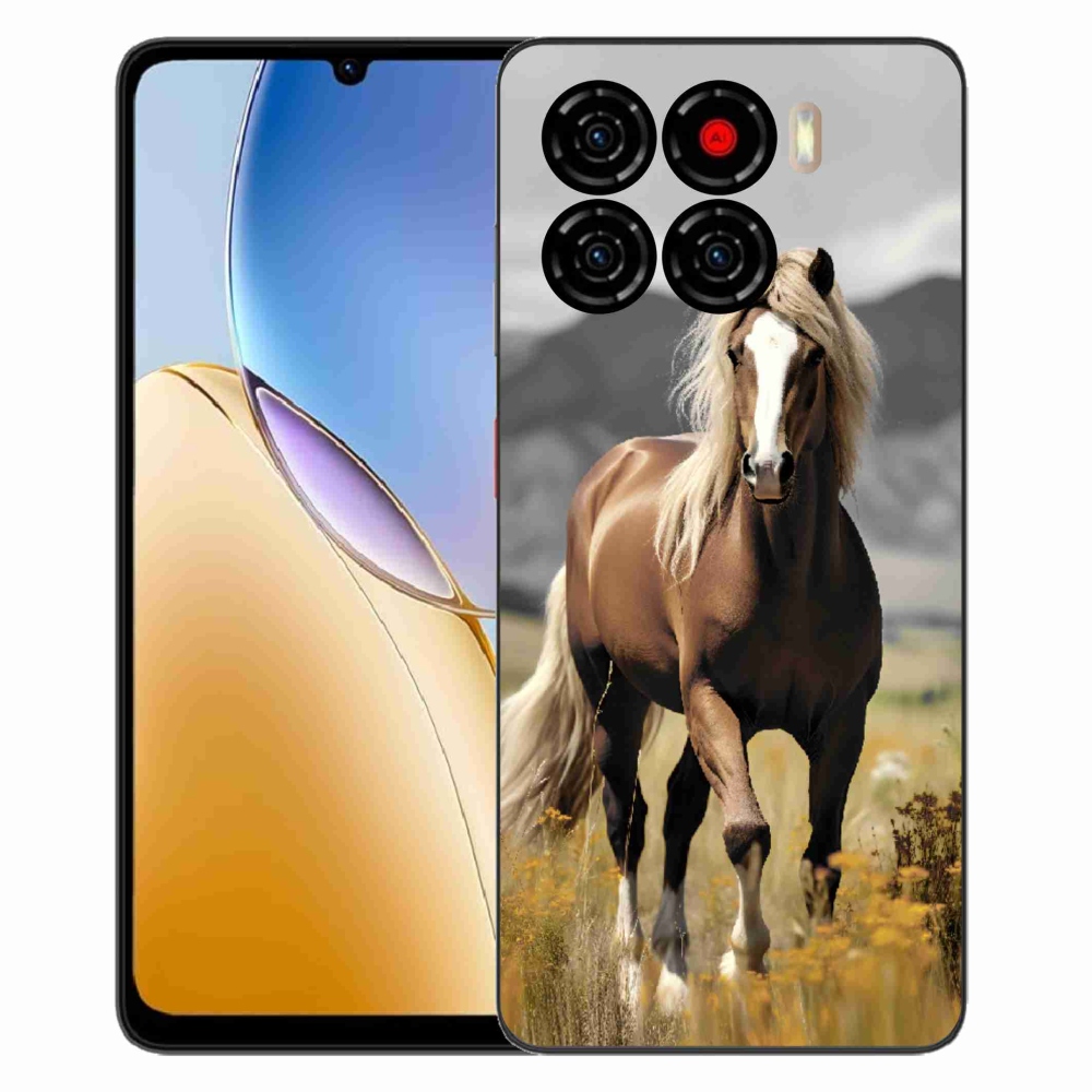 Gélový kryt mmCase na ZTE Blade A56 - hnedý kôň 1