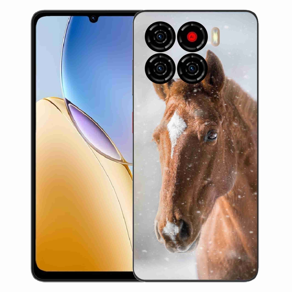 Gélový kryt mmCase na ZTE Blade A56 - hnedý kôň 2