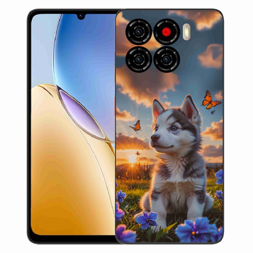 Gélový kryt mmCase na ZTE Blade A56 - husky pri západe slnka