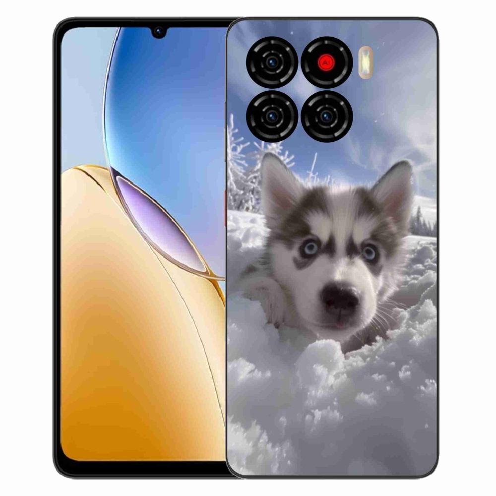Gélový kryt mmCase na ZTE Blade A56 - husky v snehu