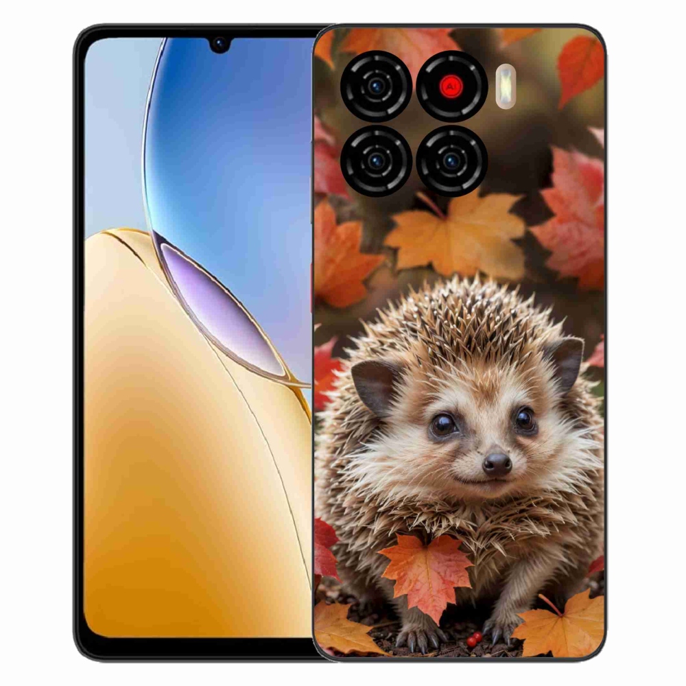 Gélový kryt mmCase na ZTE Blade A56 - ježko v lístí