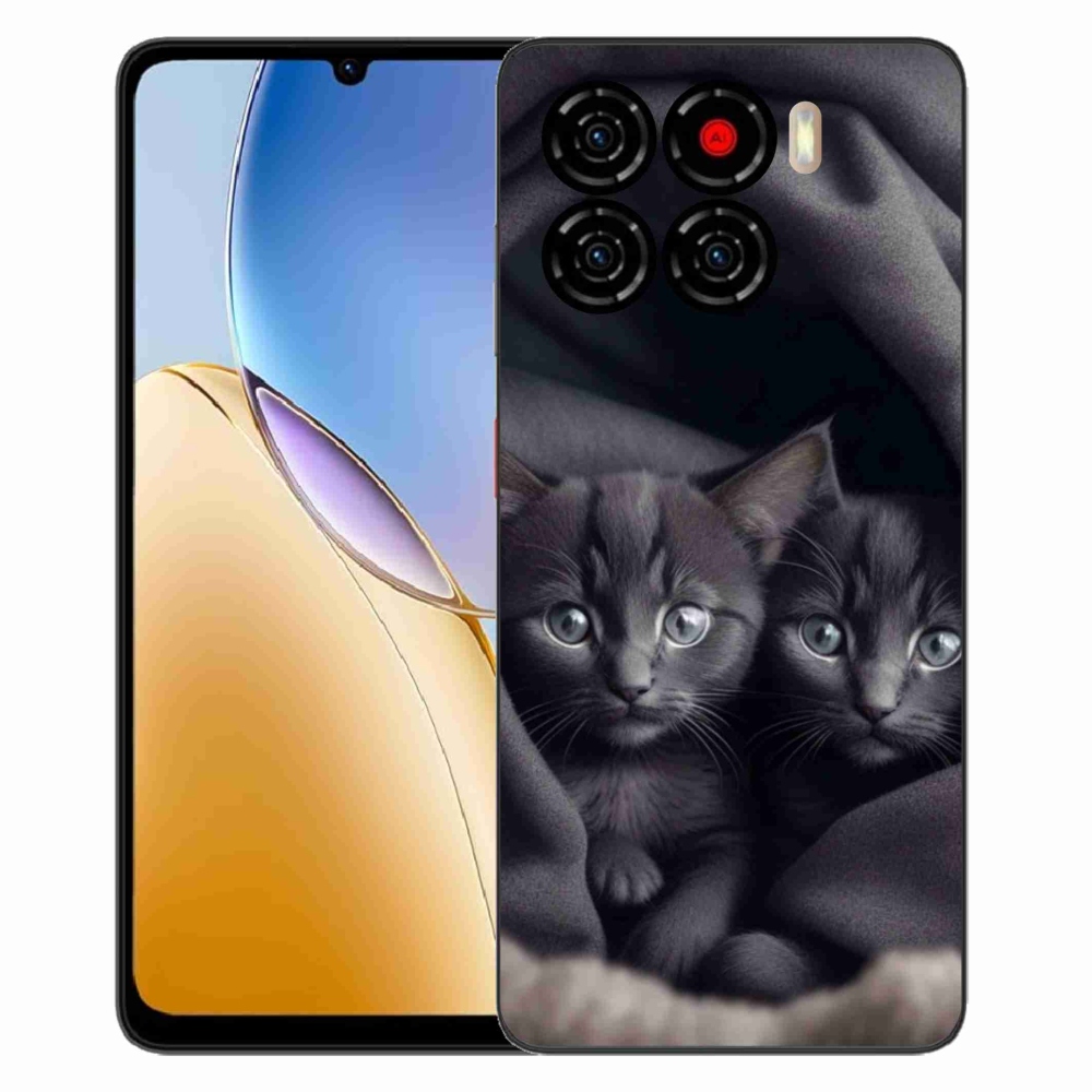 Gélový kryt mmCase na ZTE Blade A56 - mačacie duo