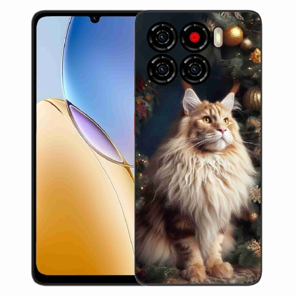 Gélový kryt mmCase na ZTE Blade A56 - mačka pri stromčeku