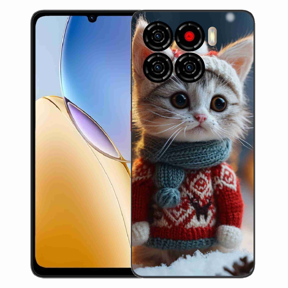 Gélový kryt mmCase na ZTE Blade A56 - mačiatko vo svetri