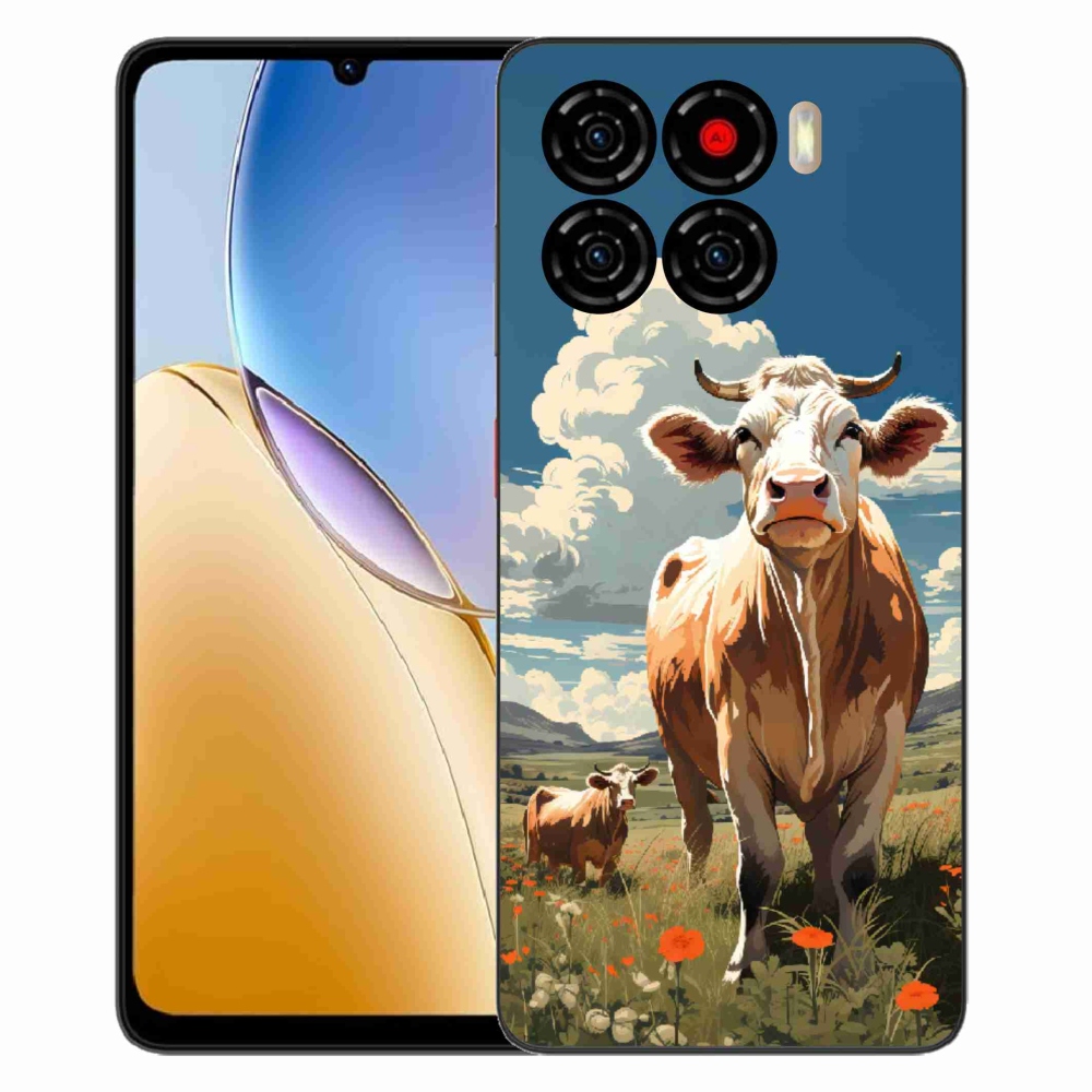 Gélový kryt mmCase na ZTE Blade A56 - kravy na lúke