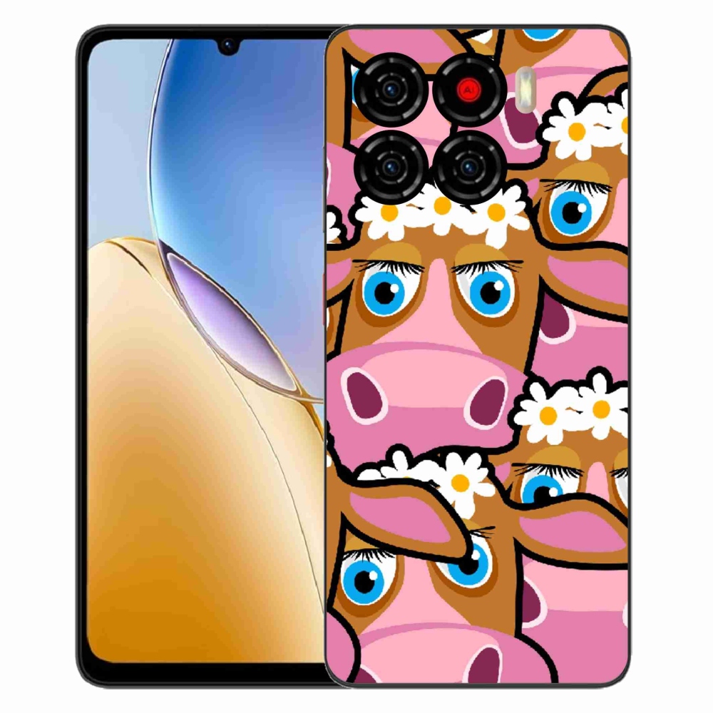 Gélový kryt mmCase na ZTE Blade A56 - kreslené kravičky