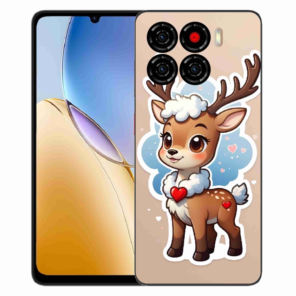Gélový kryt mmCase na ZTE Blade A56 - kreslený sob