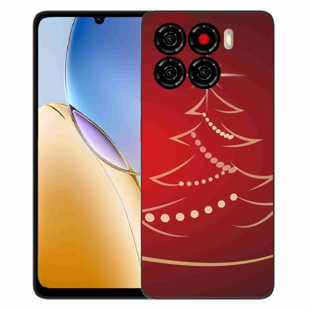 Gélový kryt mmCase na ZTE Blade A56 - kreslený vianočný stromček