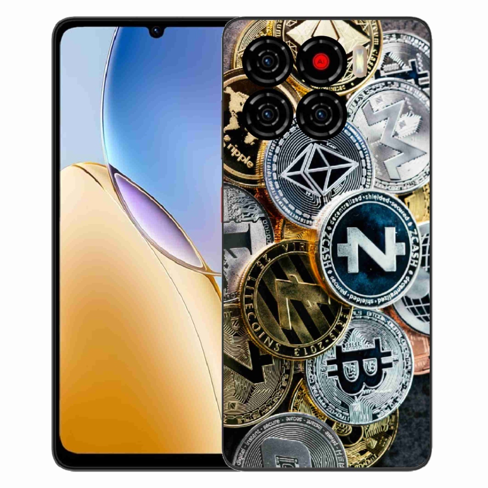 Gélový kryt mmCase na ZTE Blade A56 - kryptomeny