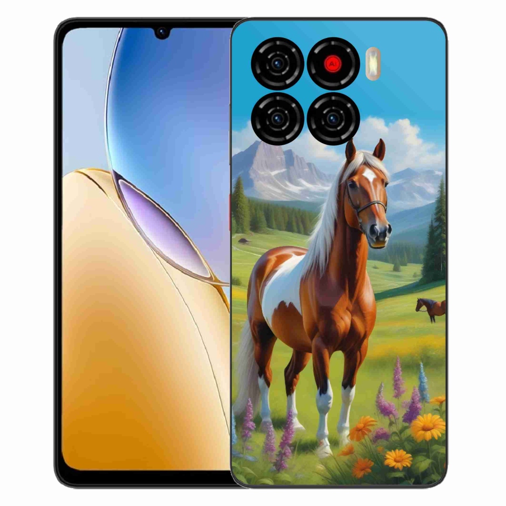 Gélový kryt mmCase na ZTE Blade A56 - kôň na lúke