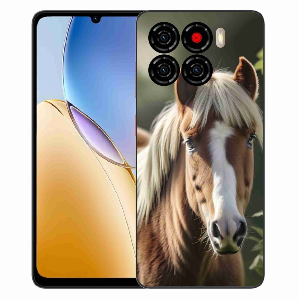 Gélový kryt mmCase na ZTE Blade A56 - kôň so svetlou hrivou