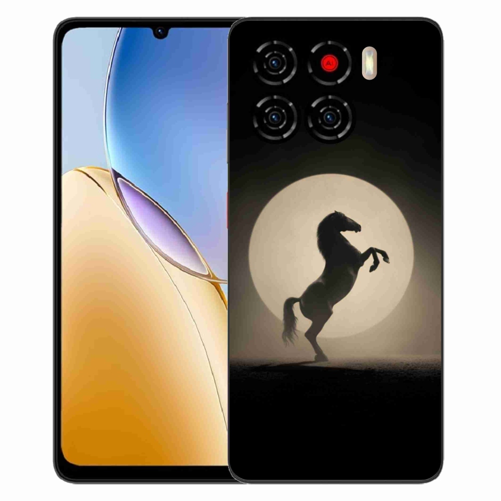 Gélový kryt mmCase na ZTE Blade A56 - kôň v siluete