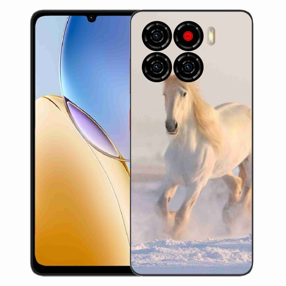 Gélový kryt mmCase na ZTE Blade A56 - kôň v snehu