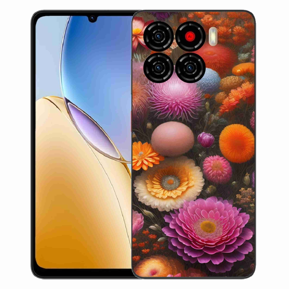 Gélový kryt mmCase na ZTE Blade A56 - kvetinová kompozícia