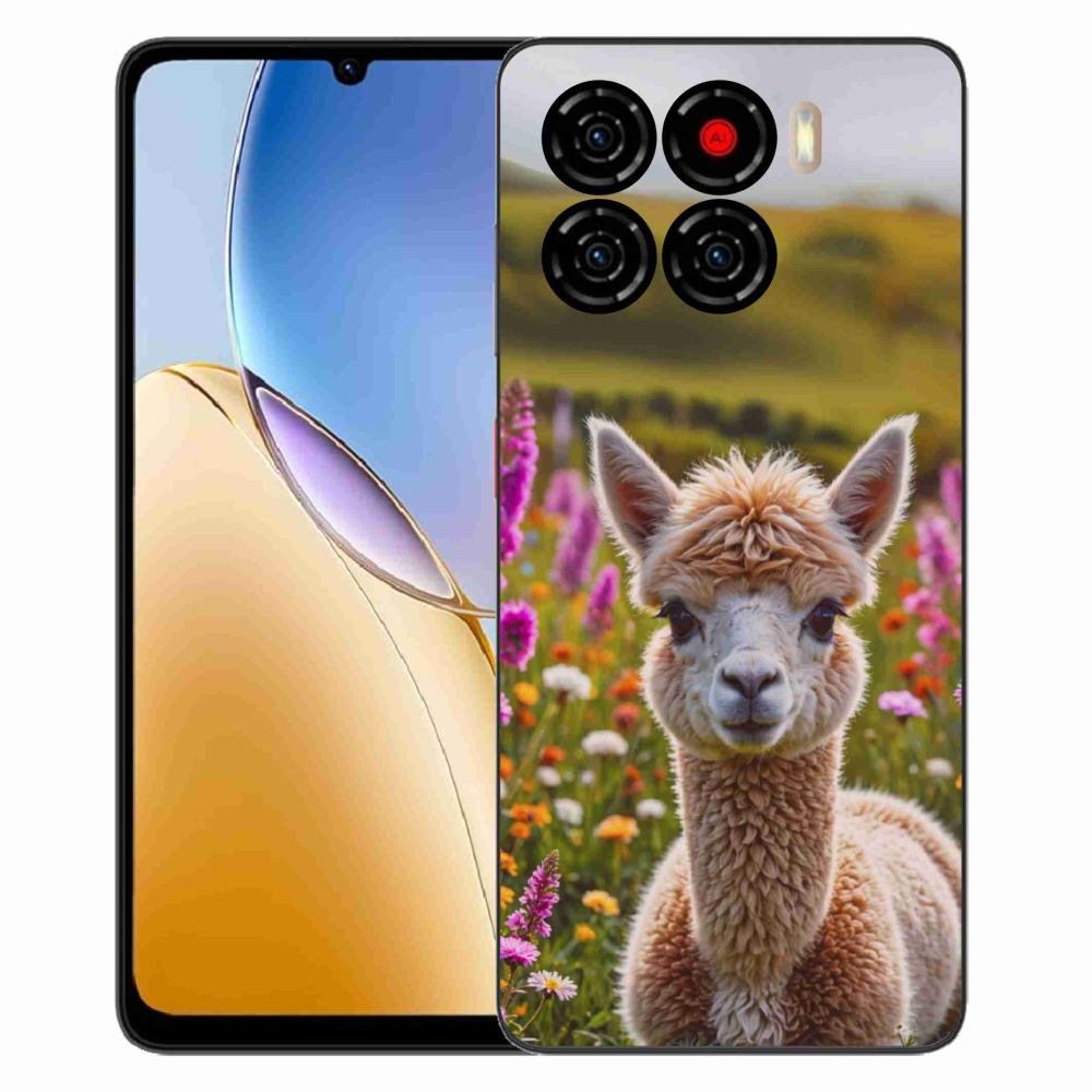 Gélový kryt mmCase na ZTE Blade A56 - lama na lúke