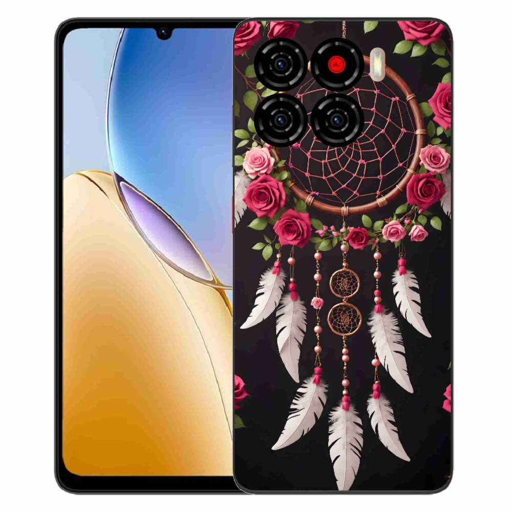 Gélový kryt mmCase na ZTE Blade A56 - lapač snov s ružami