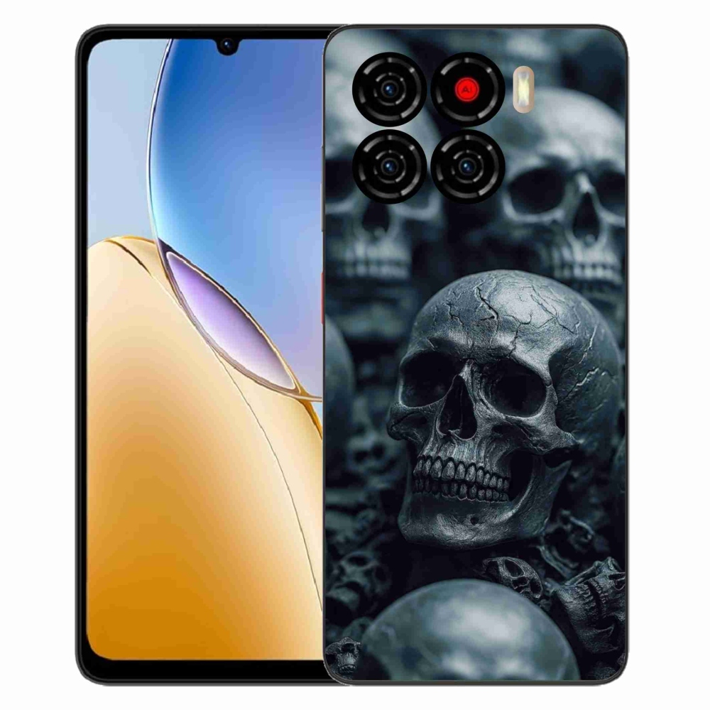 Gélový kryt mmCase na ZTE Blade A56 - lebka 2