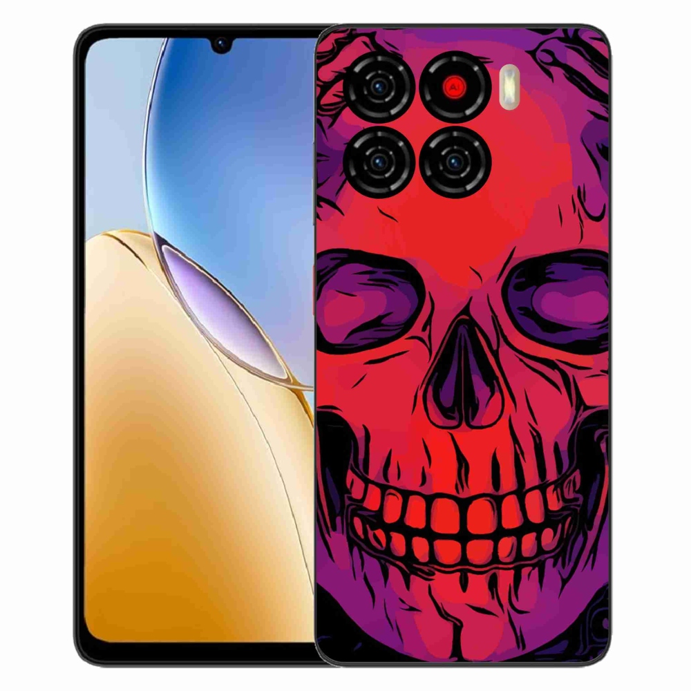 Gélový kryt mmCase na ZTE Blade A56 - lebka