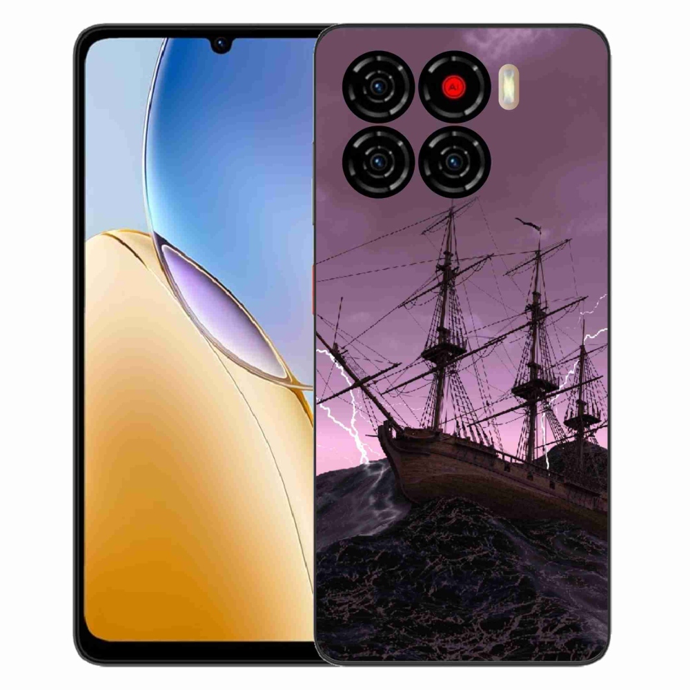 Gélový kryt mmCase na ZTE Blade A56 - loď v búrke