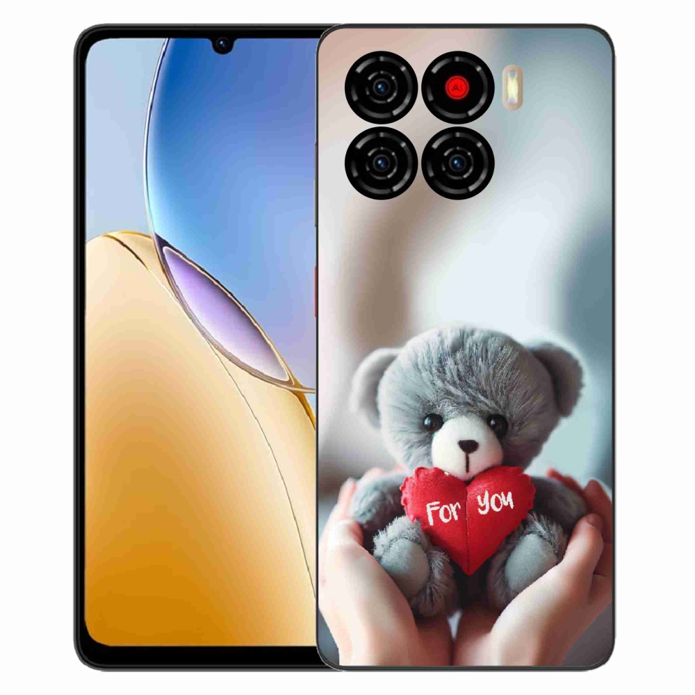 Gélový kryt mmCase na ZTE Blade A56 - medvedík pre zamilovaných