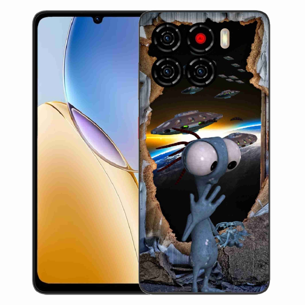 Gélový kryt mmCase na ZTE Blade A56 - mimozemšťan