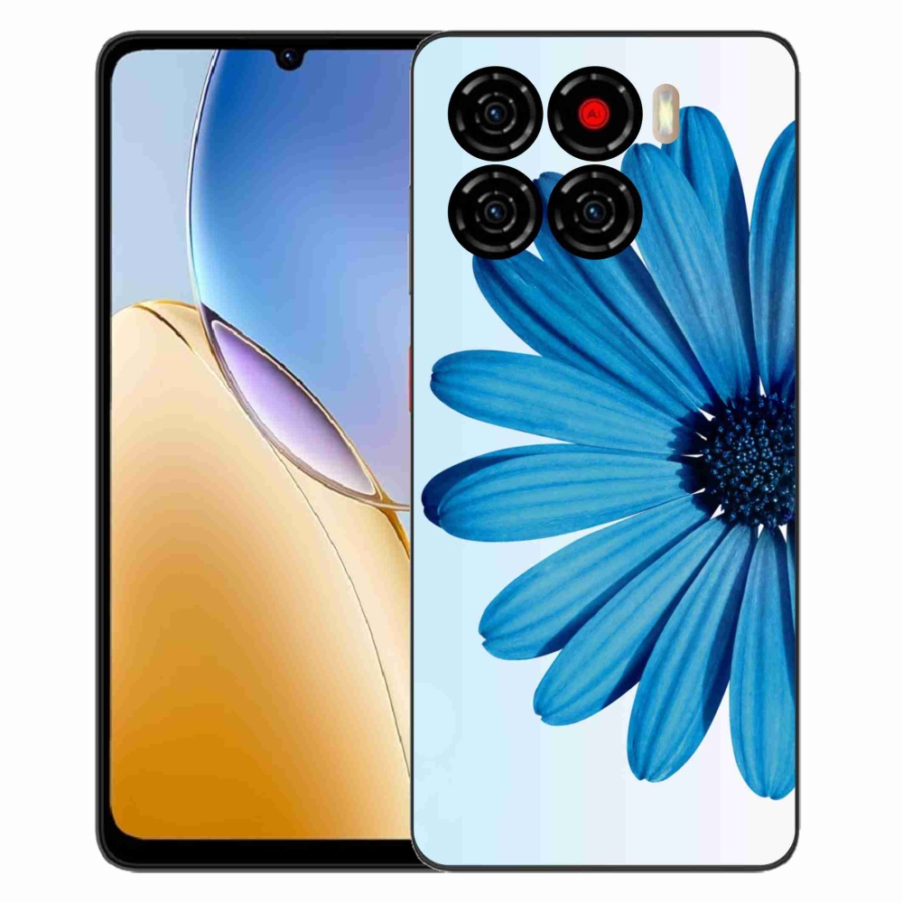 Gélový kryt mmCase na ZTE Blade A56 - modrá margaréta