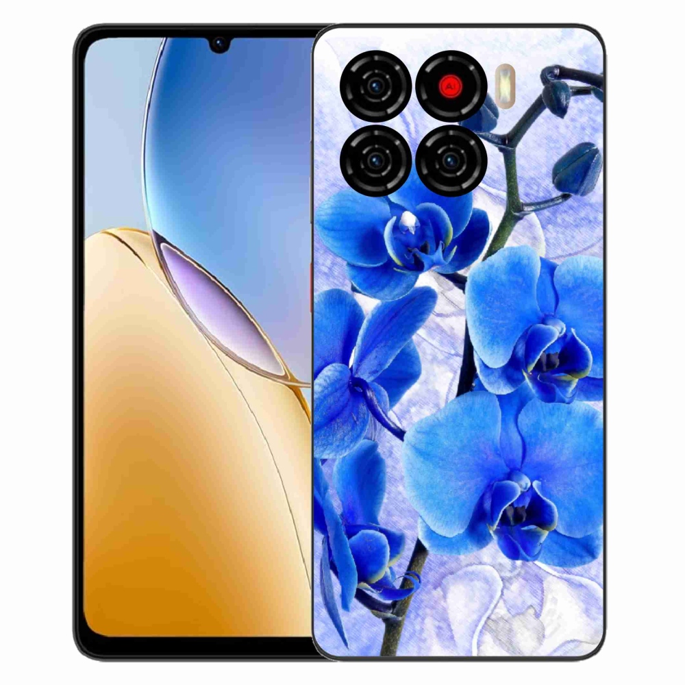 Gélový kryt mmCase na ZTE Blade A56 - modré kvety