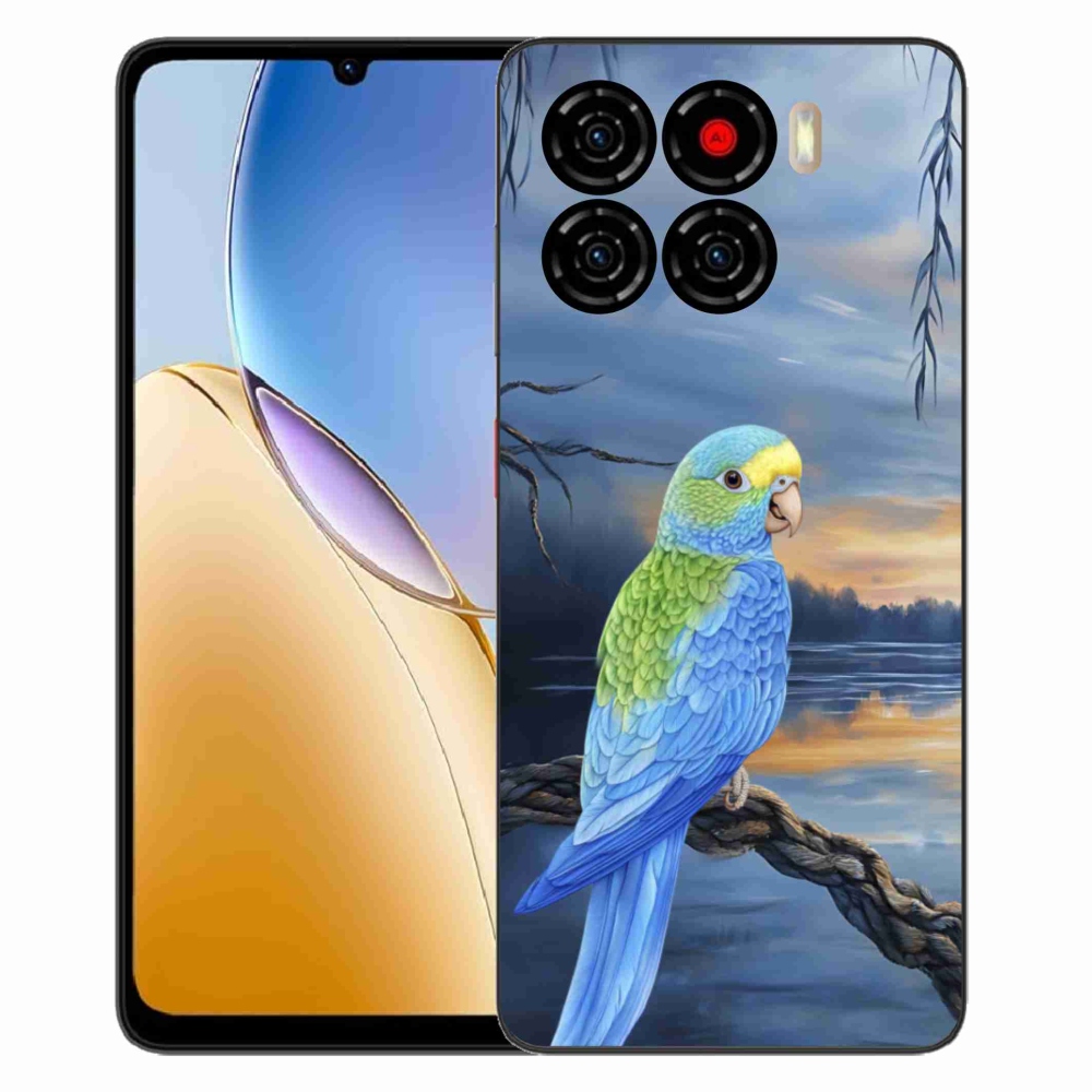 Gélový kryt mmCase na ZTE Blade A56 - modrý papagáj