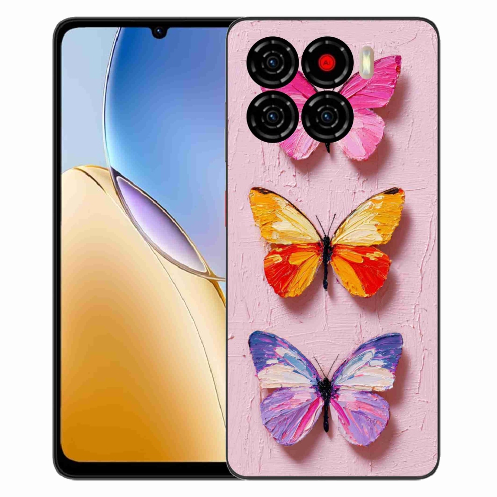 Gélový kryt mmCase na ZTE Blade A56 - motýlia trojica