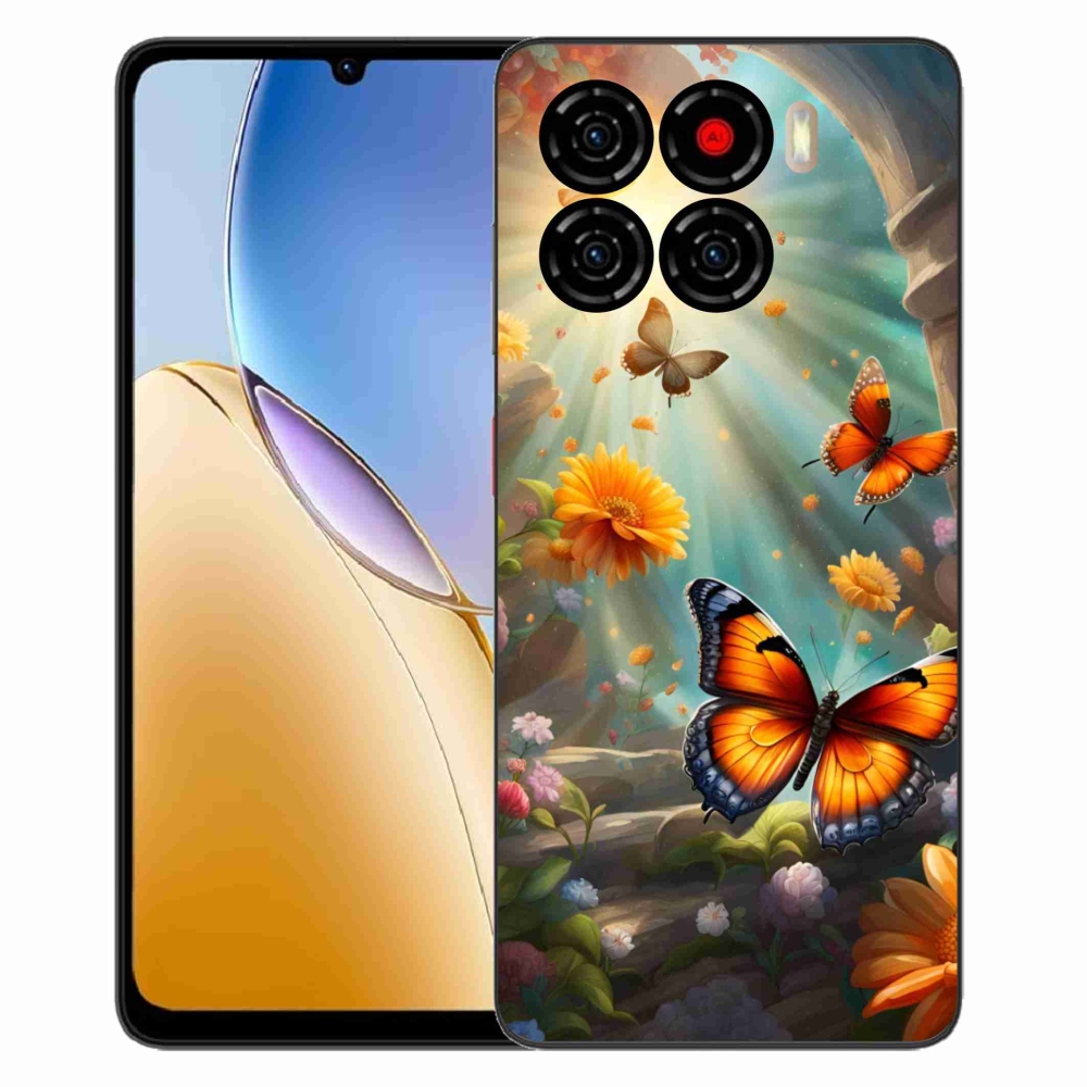 Gélový kryt mmCase na ZTE Blade A56 - motýlia záhrada 2