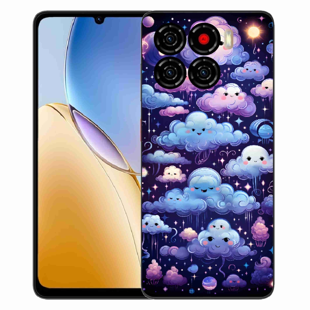 Gélový kryt mmCase na ZTE Blade A56 - mráčiky