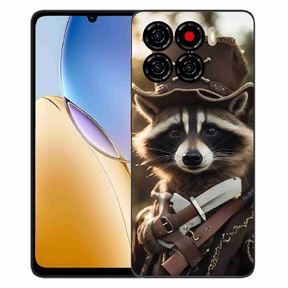 Gélový kryt mmCase na ZTE Blade A56 - mýval v uniforme